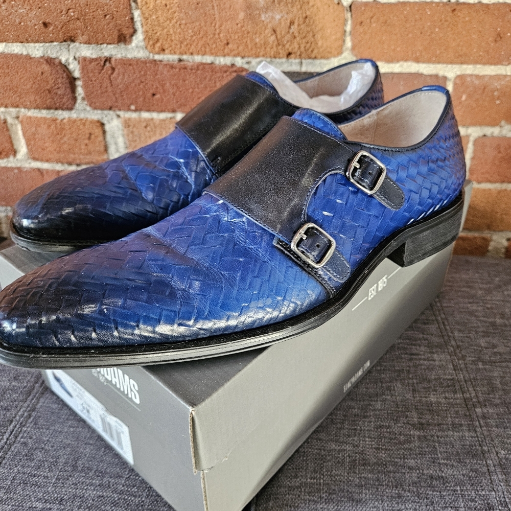 Stacy Adams Blue Two Tone Oxfords